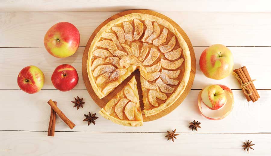 receta tarta manzana navidad